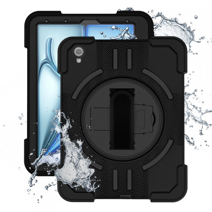 ARMOR-X iPad Air 11 (M4/M3/M2) / Air (5th/4th) IP68 Waterproof, Shock &amp; Dust Proof Case With Hand Strap &amp; Kickstand. IP68 Waterproof with fully submersible to 5&
