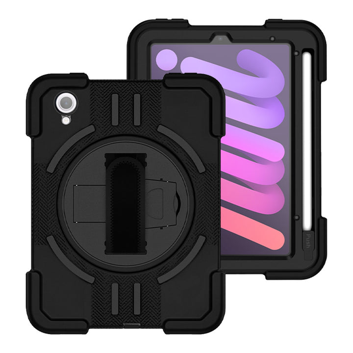 ARMOR-X iPad mini 6 IP68 Waterproof, Shock &amp; Dust Proof Case With Hand Strap &amp; Kickstand. IP68 Waterproof with fully submersible to 5&