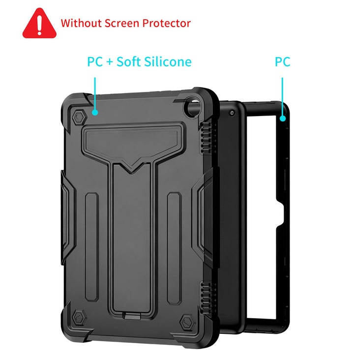 ARMOR-X Amazon Fire HD 8 (2022) / (2024) shockproof case, impact protection cover with kick stand. 3 layers impact resistant design.