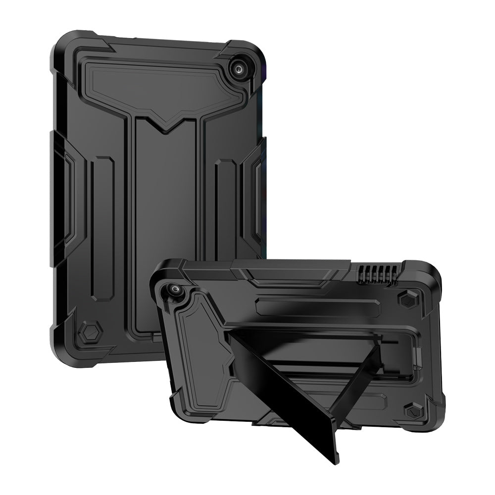 ARMOR-X Amazon Fire 7 (12th generation) 2022 shockproof case, 3 layers impact protection cover. Rugged case with kick stand.