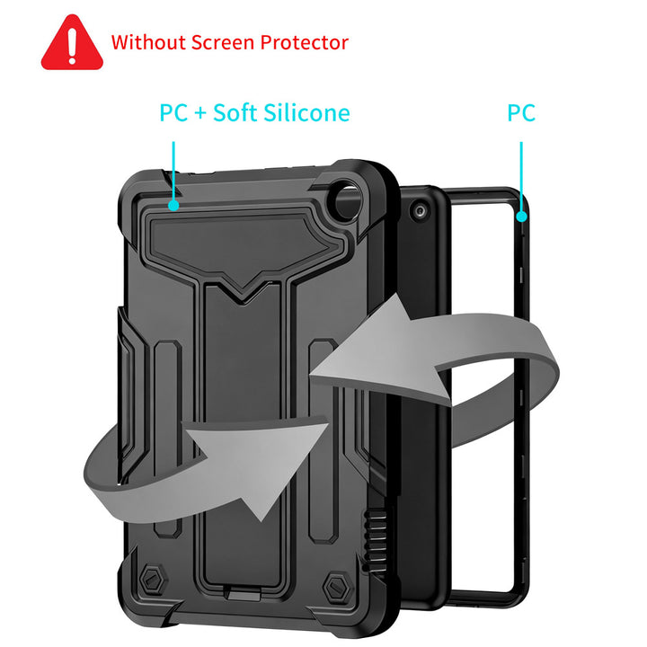 ARMOR-X Amazon Fire 7 (12th generation) 2022 shockproof case, impact protection cover with kick stand. 3 layers impact resistant design.