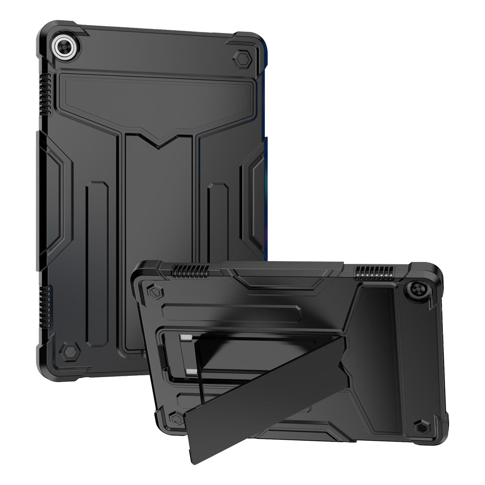 ARMOR-X Lenovo Tab M10 ( Gen3 ) TB328 shockproof case, 3 layers impact protection cover. Rugged case with kick stand.