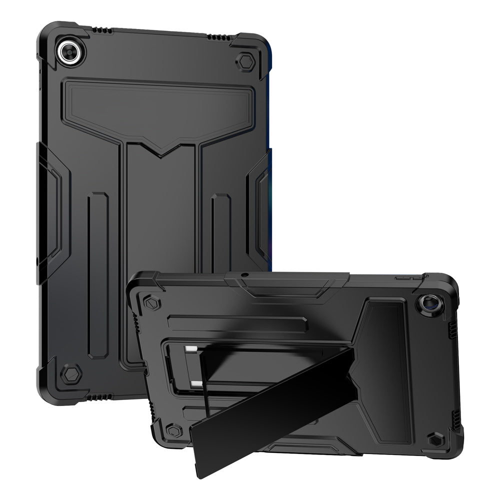 ARMOR-X Lenovo Tab M10 Plus ( Gen3 ) TB125 / TB128 shockproof case, 3 layers impact protection cover. Rugged case with kick stand.