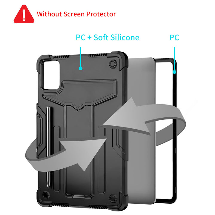 ARMOR-X Lenovo Tab K11 (Gen 2) / Lenovo Idea Tab ( 11" TB336 ) shockproof case, impact protection cover with kick stand. 3 layers impact resistant design.