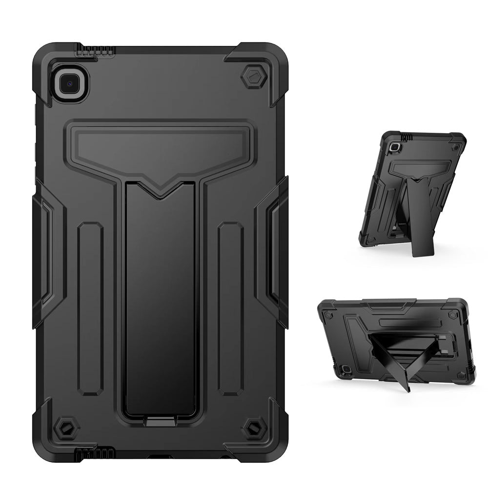 ARMOR-X Samsung Galaxy Tab A7 Lite SM-T225 / SM-T220 / SM-T225N / SM-T227U shockproof case. Folded T-shaped kickstand support both portrait and landscape mode. Work perfectly for APPs need both viewing modes.