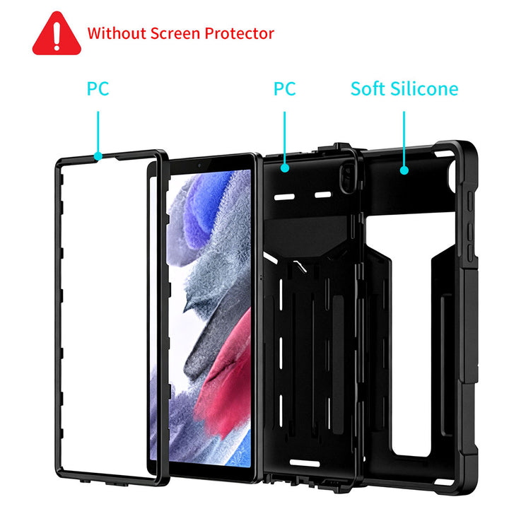 ARMOR-X Samsung Galaxy Tab A7 Lite SM-T225 / SM-T220 / SM-T225N / SM-T227U shockproof case, impact protection cover with kick stand. 3 layers impact resistant design.
