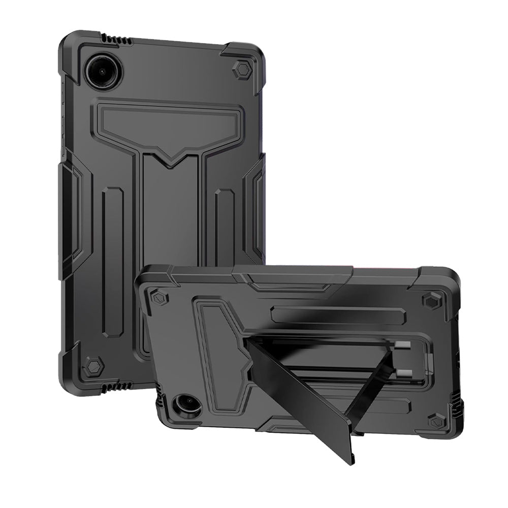 ARMOR-X Samsung Galaxy Tab A9 SM-X110 / SM-X115 shockproof case, 3 layers impact protection cover. Rugged case with kick stand.