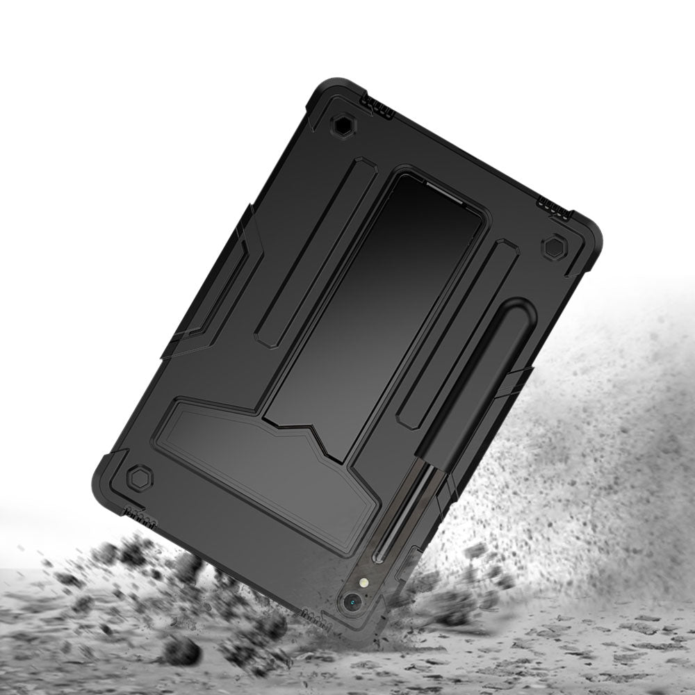 ARMOR-X Samsung Galaxy Tab S9 SM-X710 / X716 shockproof case, 3 layers impact protection cover. Rugged protective case with the best dropproof protection.