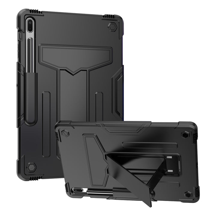 ARMOR-X Samsung Galaxy Tab S7 Plus S7+ SM-T970 / T975 / T976B shockproof case, 3 layers impact protection cover. Rugged case with kick stand.