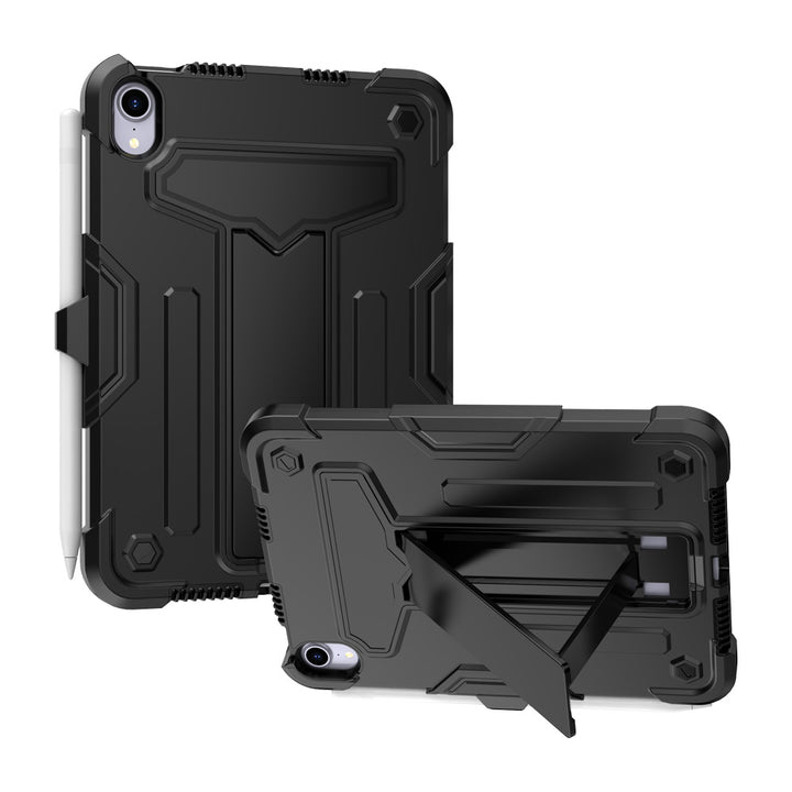 ARMOR-X iPad mini 6 shockproof case, 3 layers impact protection cover. Rugged case with kick stand.
