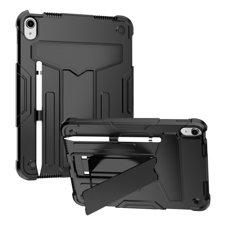 ARMOR-X iPad 10.9 (10th Gen.) shockproof case, 3 layers impact protection cover. Rugged case with kick stand.