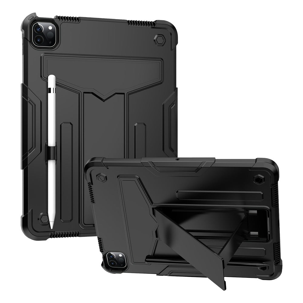 ARMOR-X iPad Pro 11 ( 1st / 2nd / 3rd / 4th Gen. ) 2018 / 2020 / 2021 / 2022 shockproof case, 3 layers impact protection cover. Rugged case with kick stand.