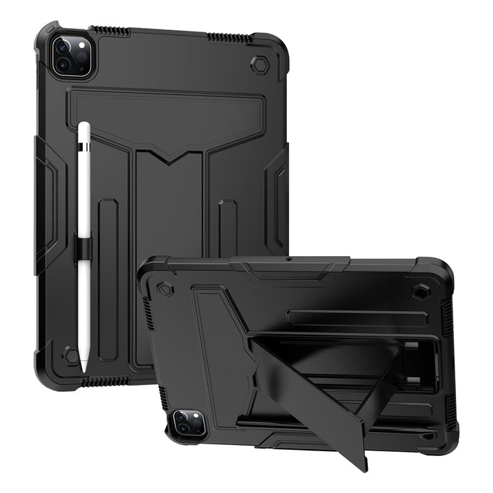 ARMOR-X iPad Pro 11 ( 1st / 2nd / 3rd / 4th Gen. ) 2018 / 2020 / 2021 / 2022 shockproof case, 3 layers impact protection cover. Rugged case with kick stand.