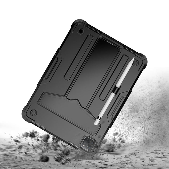 TRN-iPad-PR6 | iPad Pro 11 ( 1st / 2nd / 3rd / 4th Gen. ) 2018 / 2020 / 2021 / 2022 | 3 Layers Shockproof Rugged Case with Kick-Stand