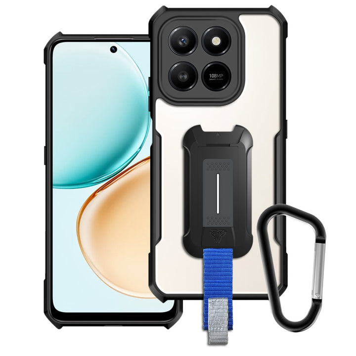 ARMOR-X Honor X7d 4G slim rugged shockproof cases. Military-Grade Mountable Rugged Design with best drop proof protection.
