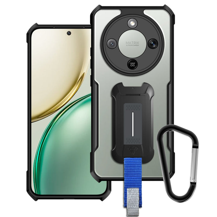 ARMOR-X Honor X9d 5G slim rugged shockproof cases. Military-Grade Mountable Rugged Design with best drop proof protection.