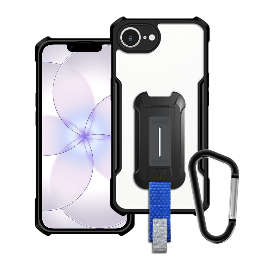 ARMOR-X APPLE iPhone 17e / 16e slim rugged shockproof cases. Military-Grade Mountable Rugged Design with best drop proof protection.