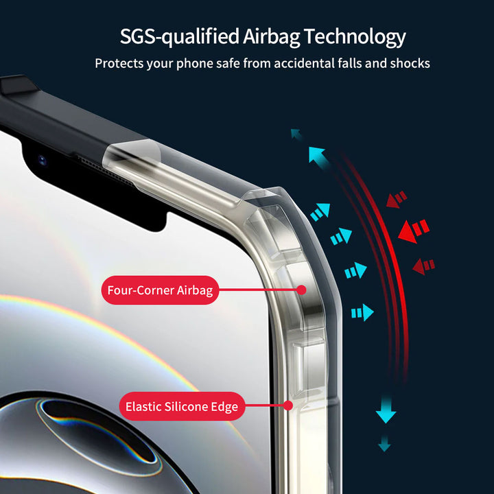 ARMOR-X APPLE iPhone 17e / 16e shockproof cases. Constructed of high-grade TPU & PC materials. Full edge shock-absorbent TPU frame.