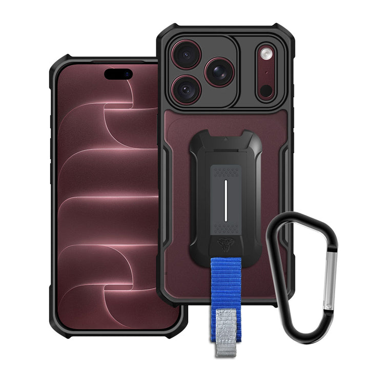 ARMOR-X APPLE iPhone 18 Pro slim rugged shockproof cases. Military-Grade Mountable Rugged Design with best drop proof protection.