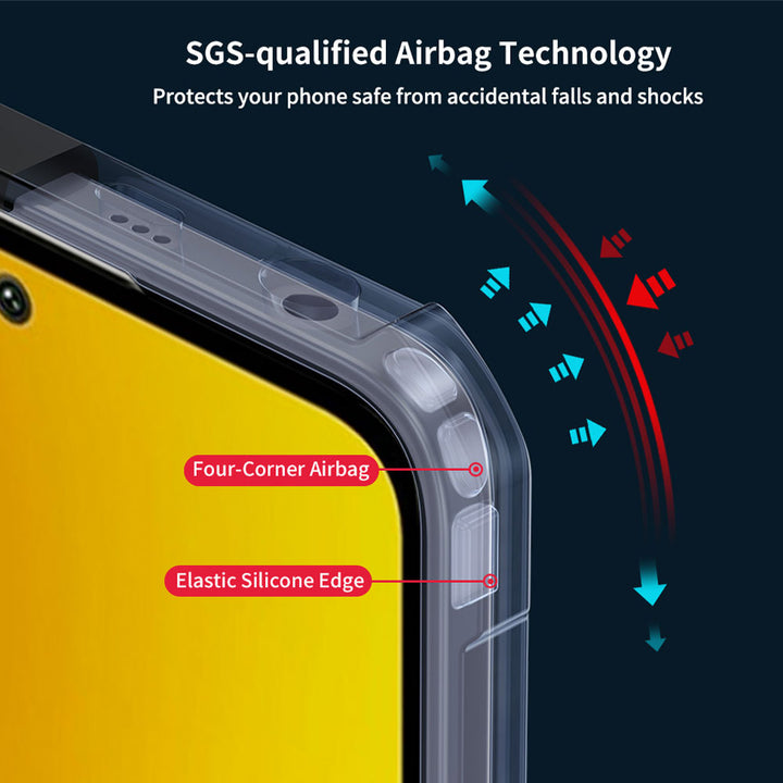 ARMOR-X Xiaomi Poco M7 Pro 5G slim rugged shockproof cases. Raised edge provides great protection for camera / screen from drops.