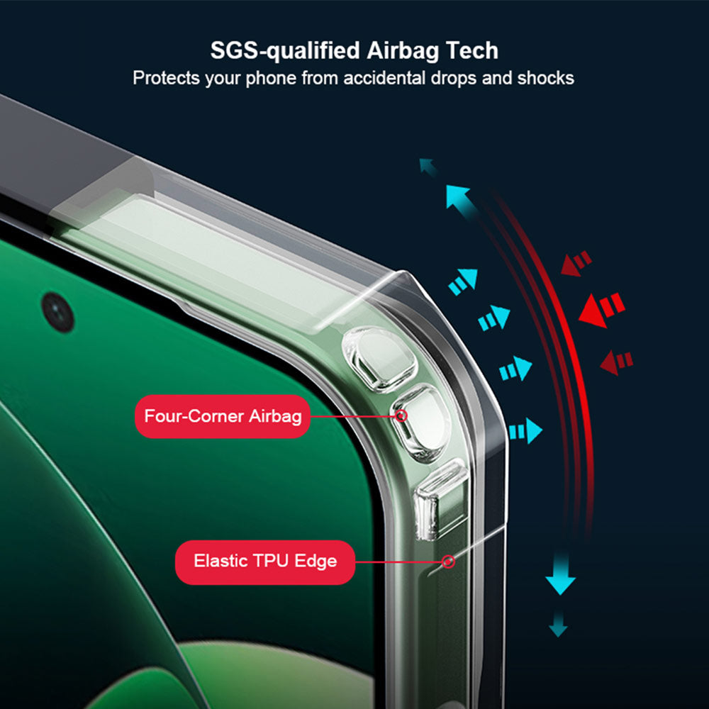 ARMOR-X Xiaomi 17 Pro slim rugged shockproof cases. Raised edge provides great protection for camera / screen from drops.