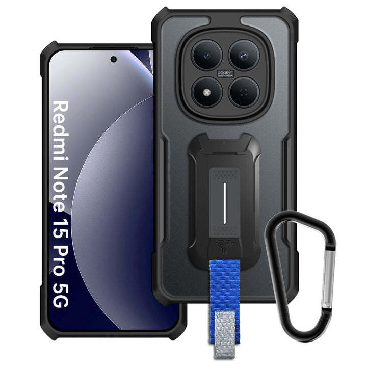 ARMOR-X Xiaomi Redmi Note 15 Pro 5G slim rugged shockproof cases. Military-Grade Mountable Rugged Design with best drop proof protection.