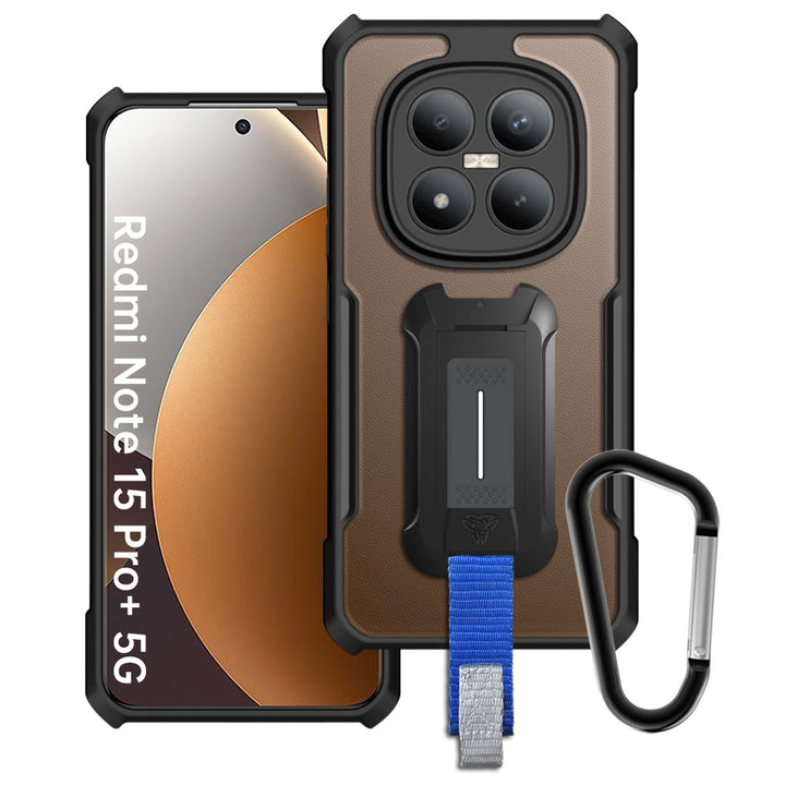 ARMOR-X Xiaomi Redmi Note 15 Pro+ 5G slim rugged shockproof cases. Military-Grade Mountable Rugged Design with best drop proof protection.