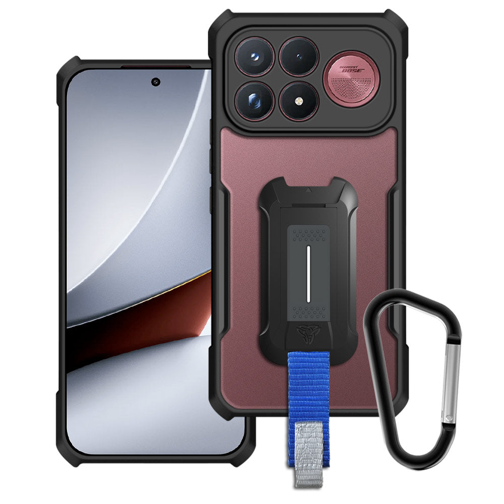 ARMOR-X Xiaomi Poco F9 Ultra / Redmi K100 Pro Max slim rugged shockproof cases. Military-Grade Mountable Rugged Design with best drop proof protection.