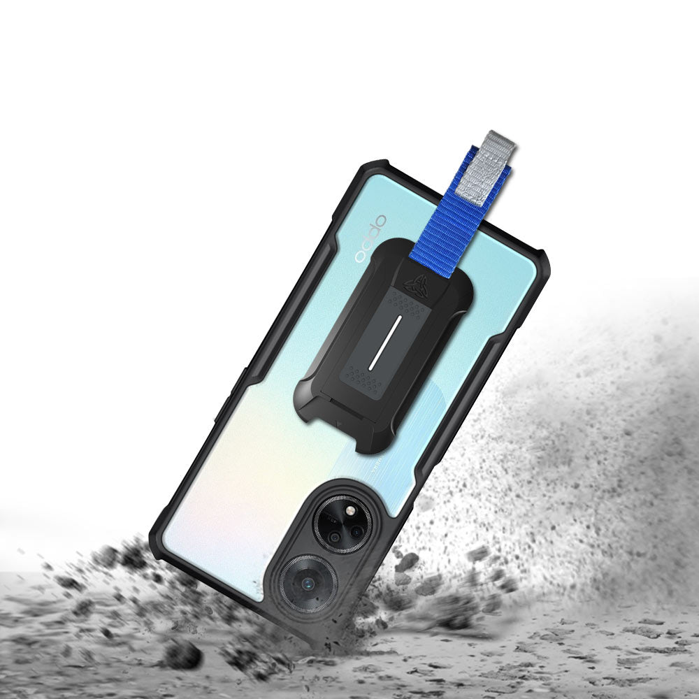 RankOne La Funda para Teléfono OPPO A98 5G (6.7 Inches) PC Anello Armor Push Window Anti Drop Carcasa - Plata RankOne La Funda para Teléfono OPPO A98 5G (6.7 Inches) PC Anello Armor Push Window Anti Drop Carcasa - Plata
