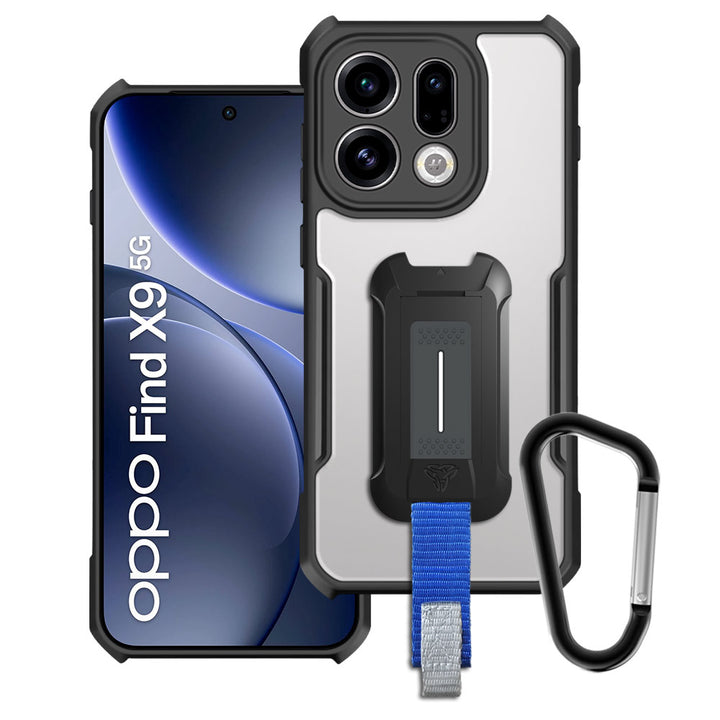 ARMOR-X OPPO Find X9 5G slim rugged shockproof cases. Military-Grade Mountable Rugged Design with best drop proof protection.