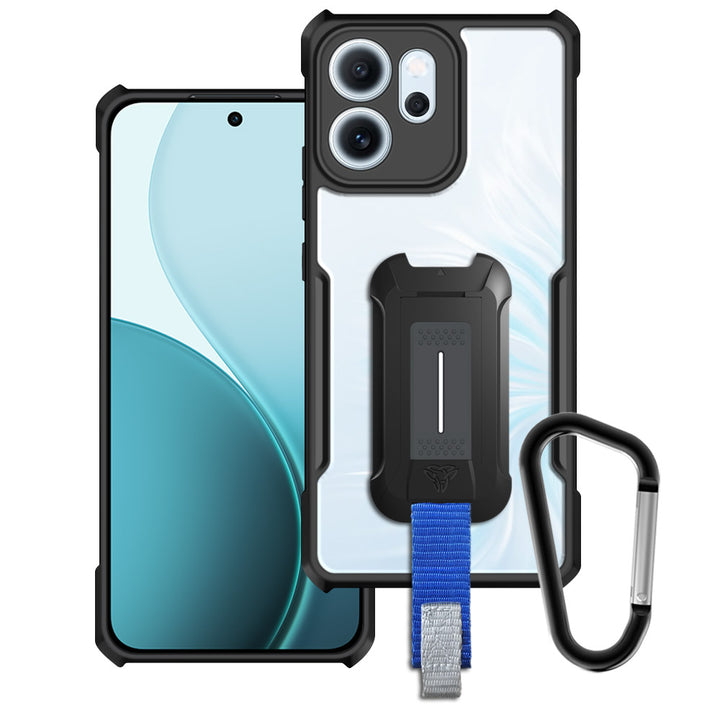 ARMOR-X OPPO Reno14 F 5G slim rugged shockproof cases. Military-Grade Mountable Rugged Design with best drop proof protection.