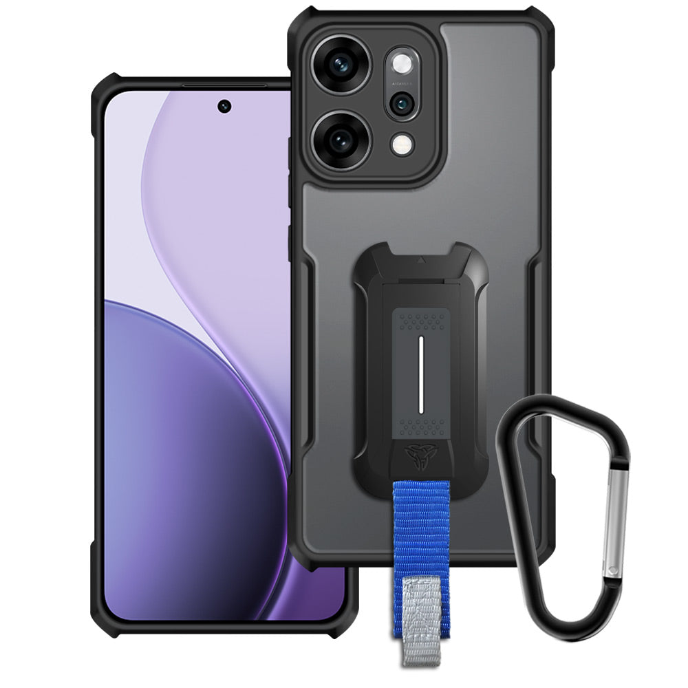 ARMOR-X OPPO Reno14 Pro 5G slim rugged shockproof cases. Military-Grade Mountable Rugged Design with best drop proof protection.