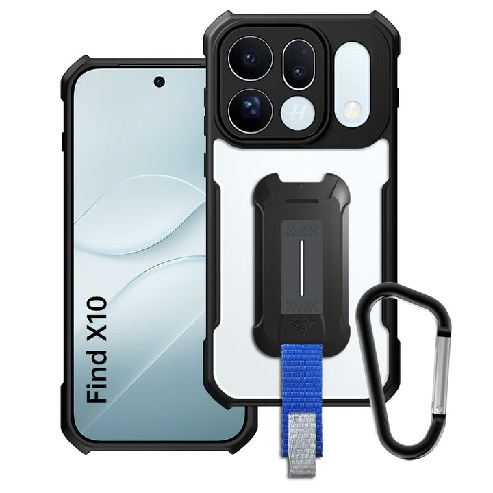 ARMOR-X OPPO Find X10 slim rugged shockproof cases. Military-Grade Mountable Rugged Design with best drop proof protection.
