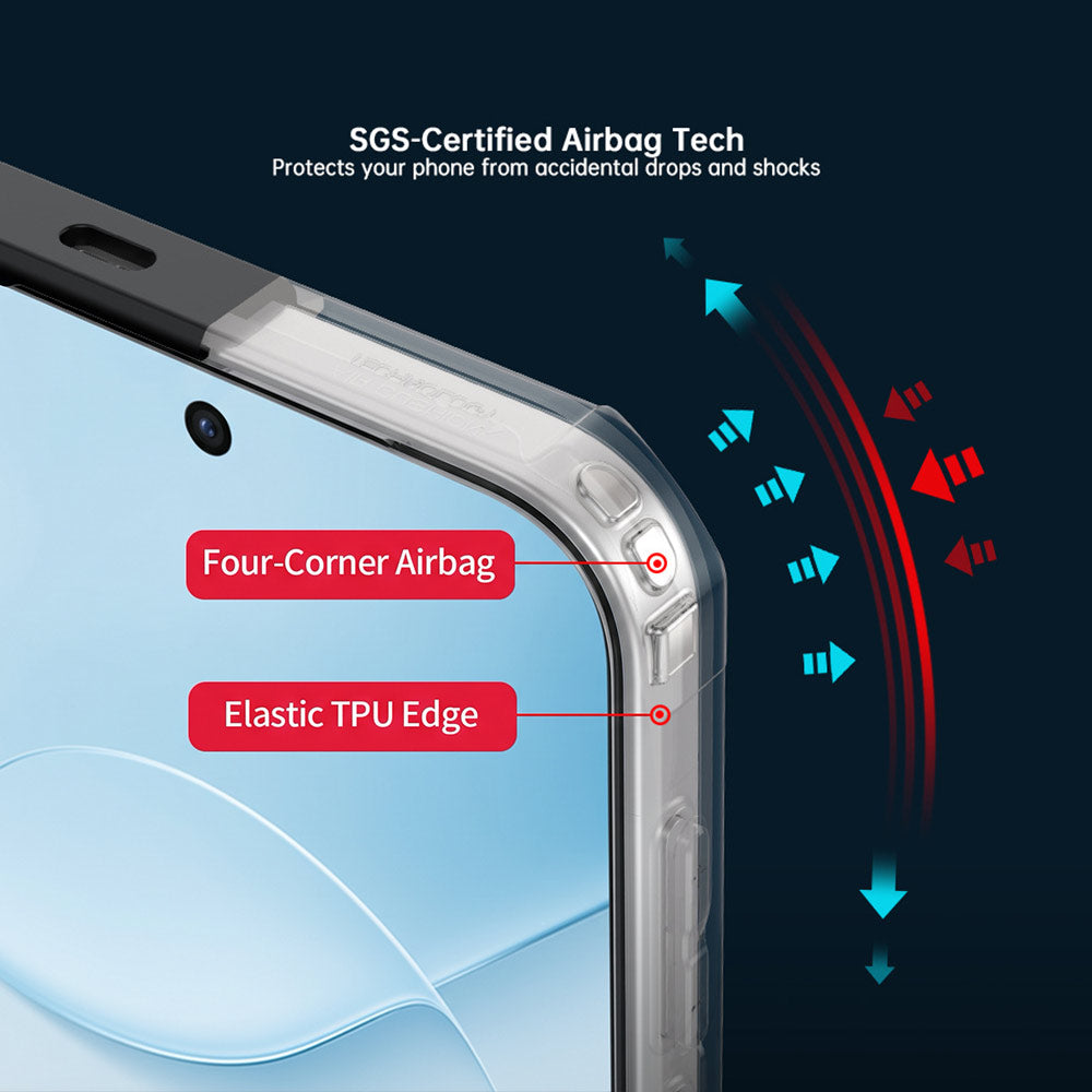 ARMOR-X OPPO Find X10 slim rugged shockproof case with raised edge for screen and camera protection.