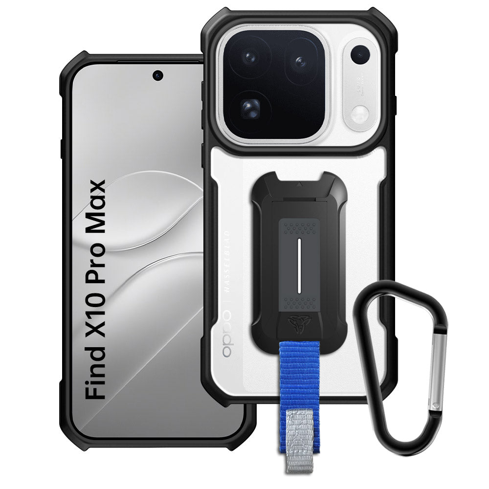 ARMOR-X OPPO Find X10 Pro Max slim rugged shockproof cases. Military-Grade Mountable Rugged Design with best drop proof protection.