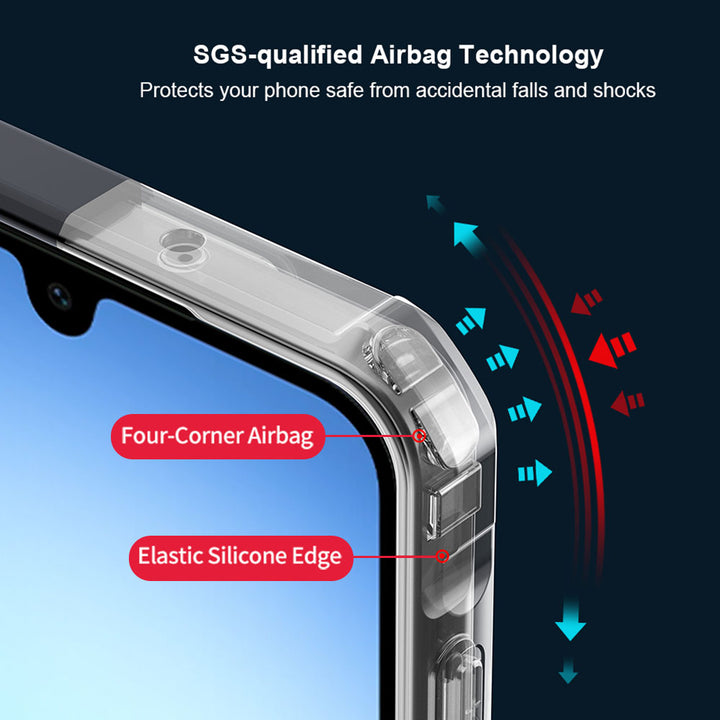 ARMOR-X Samsung Galaxy A17 5G SM-A176 / A17 4G SM-A175 slim rugged shockproof cases. Raised edge provides great protection for camera / screen from drops.