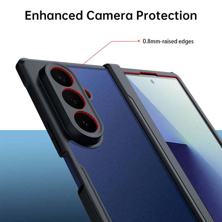 ARMOR-X Samsung Galaxy Z Fold7 SM-F966 slim rugged shockproof cases. Raised edge provides great protection for camera / screen from drops.