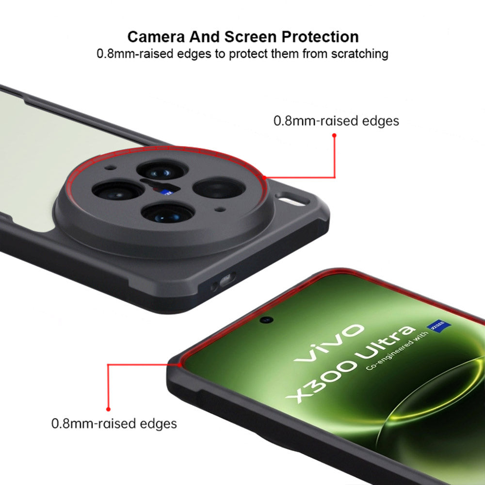 ARMOR-X VIVO X300 Ultra slim rugged shockproof cases. Raised edge provides great protection for camera / screen from drops.