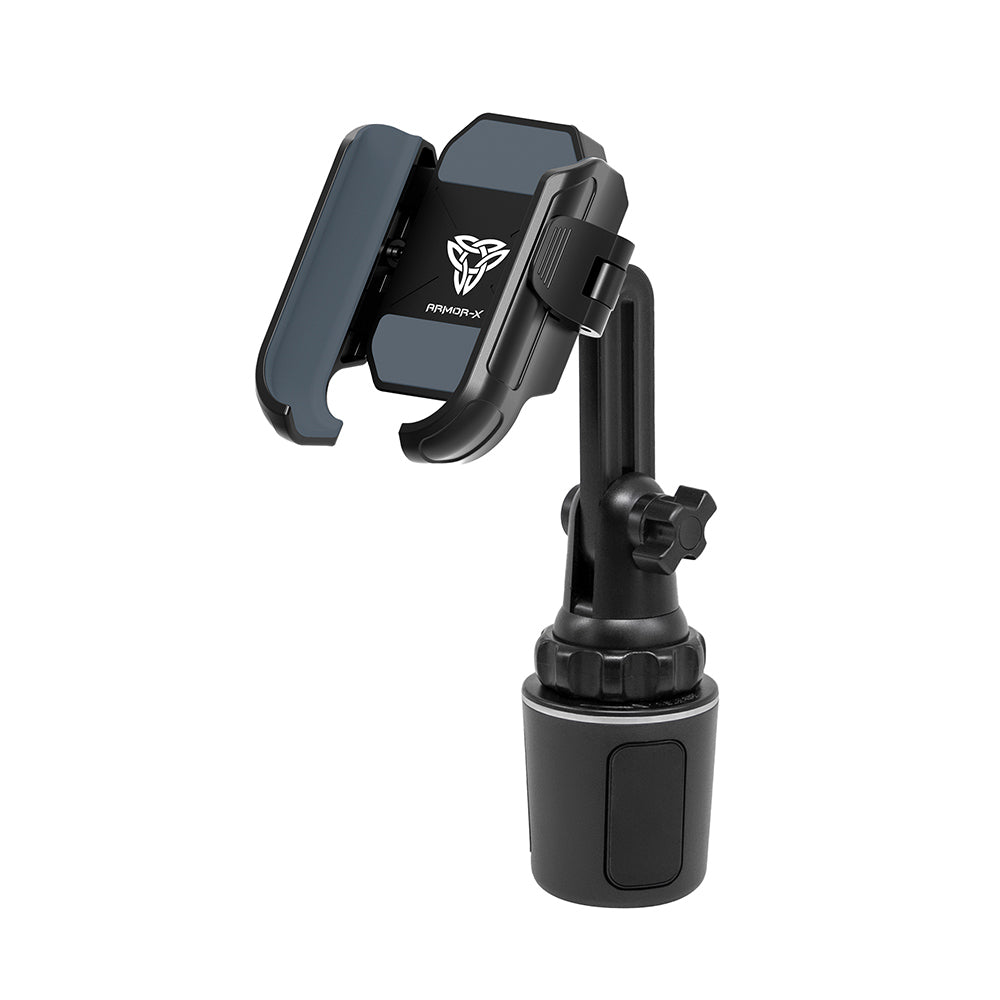 ARMOR-X Cup Holder Mount For Car universal mount, phone mount for car. fits most standard car cup holder.