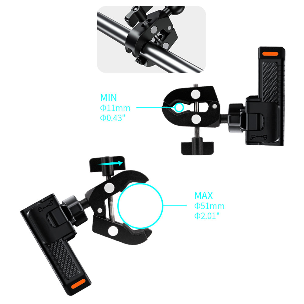 UCP-X132 | Quick Release Handle Bar Mount Universal Mount | Design for Phone