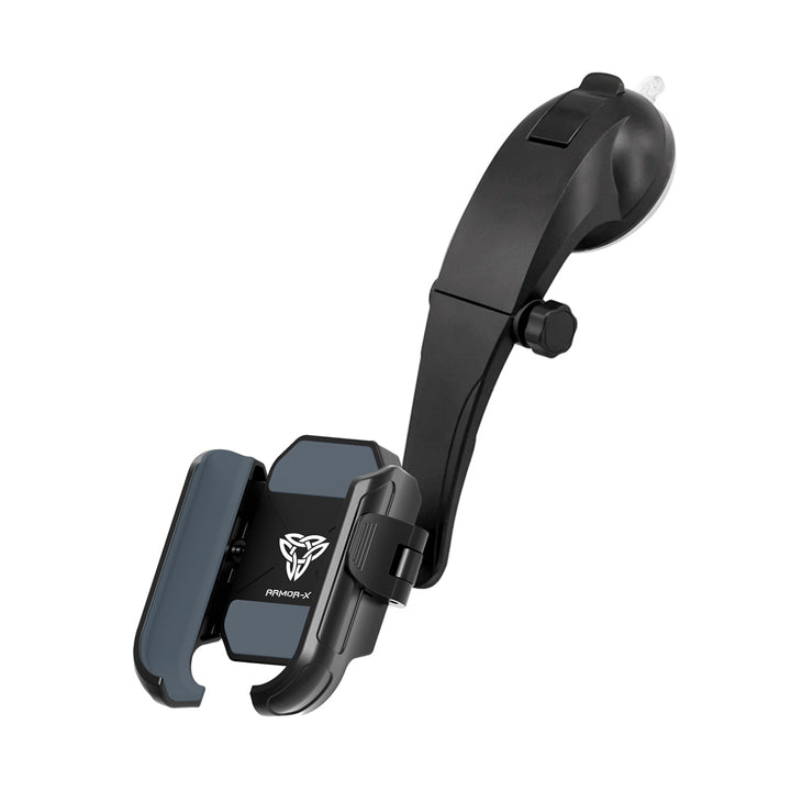 ARMOR-X Foldable Suction Cup Universal Mount for phone, great to use on most smooth surfaces, such as dashboards, windshields, countertops, desks and so on.