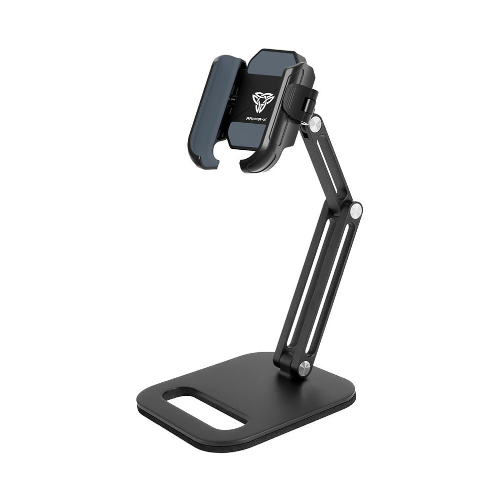 ARMOR-X adjustable foldable desktop universal mount for phone.