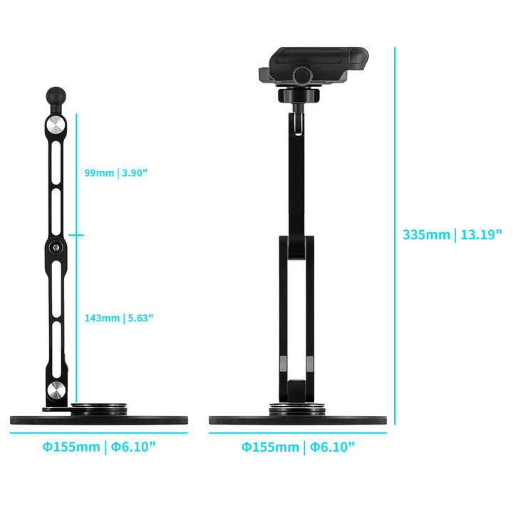 UCP-X154 | Adjustable Foldable Swivel Desktop Universal Mount | Design for Phone