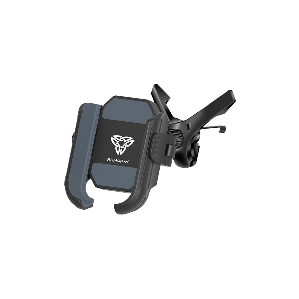 ARMOR-X Car Air Vent Universal Mount. Mounting on the blades of the air outlet of the vehicle air conditioner. Compatible with horizontal, vertical and circular vents.