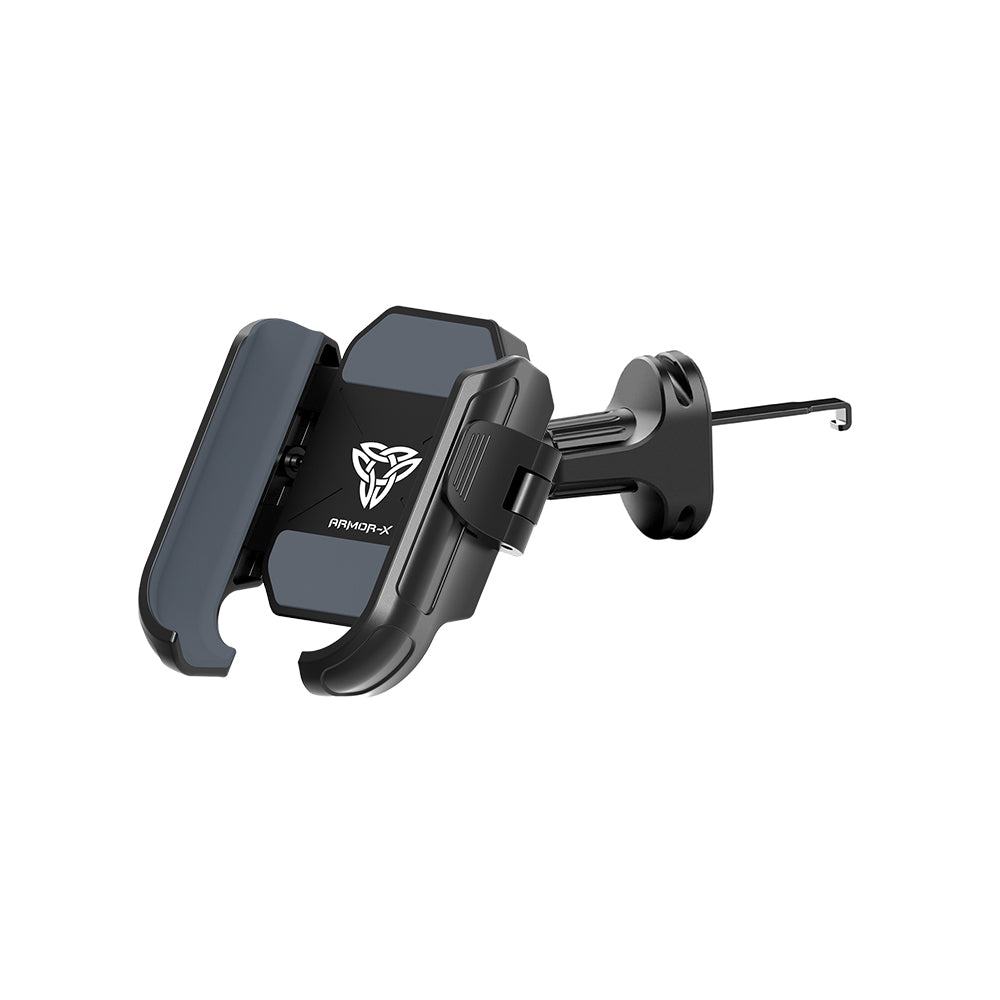 ARMOR-X Car Air Vent Universal Mount. Mounting on the blades of the air outlet of the vehicle air conditioner. Compatible with horizontal or vertical vents.