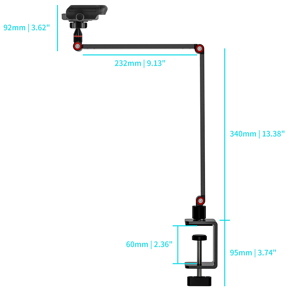 UCP-X163 | Foldable Tabletop Clamp Universal Mount | Design for Phone