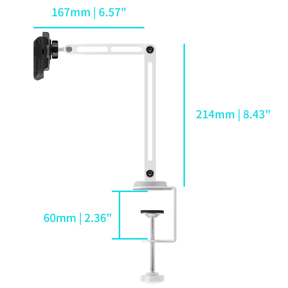 UCP-X164 | Aluminium Adjustable Arm Clamp Universal Mount | Design for Phone