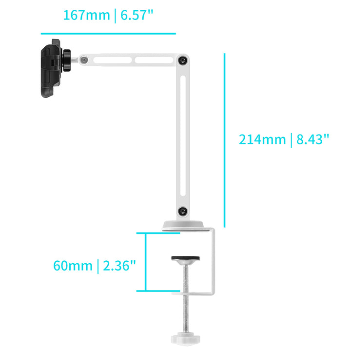 UCP-X164 | Aluminium Adjustable Arm Clamp Universal Mount | Design for Phone