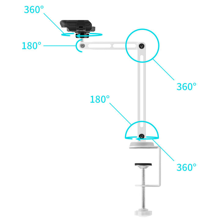 UCP-X164 | Aluminium Adjustable Arm Clamp Universal Mount | Design for Phone
