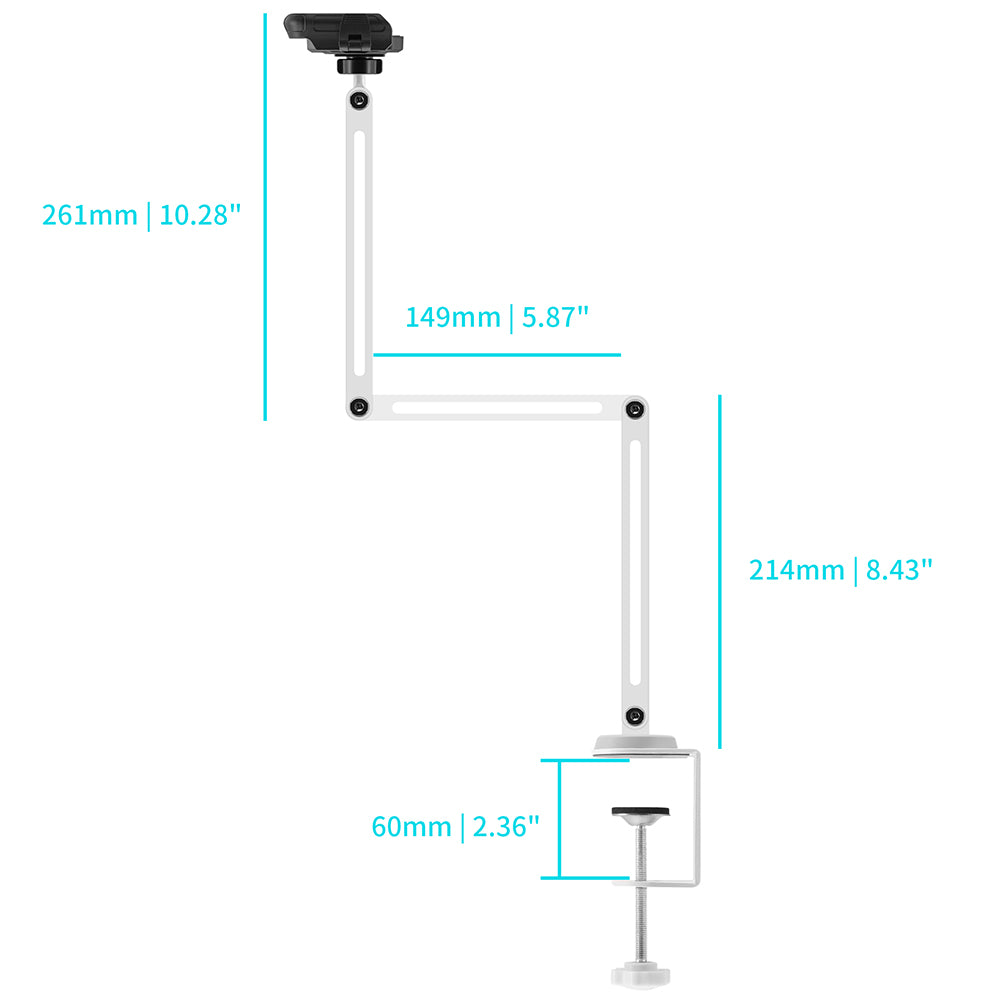 UCP-X165 | Aluminium Adjustable Arm Clamp Universal Mount | Design for Phone